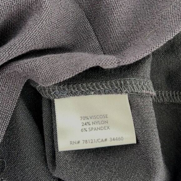 Eileen Fisher Womens Pull On Crepe Pants Size Small Solid Black Cropped - Picture 4 of 4